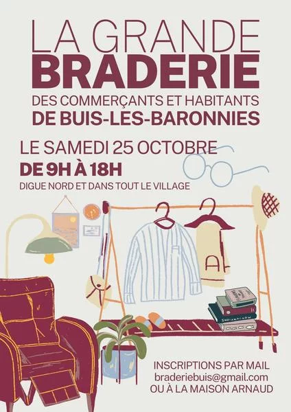 La grande braderie des commerçants et habitants