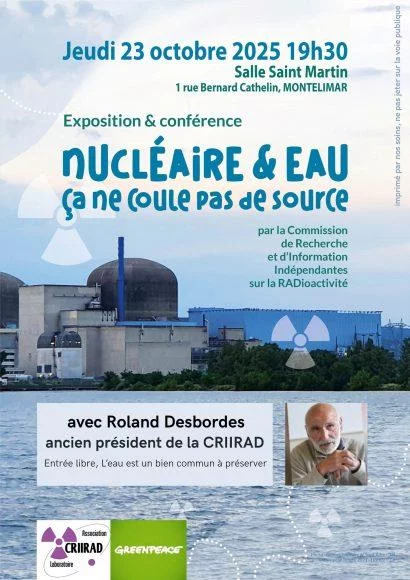 Exposition et conférence Nucléaire et eau ça ne coule pas de source