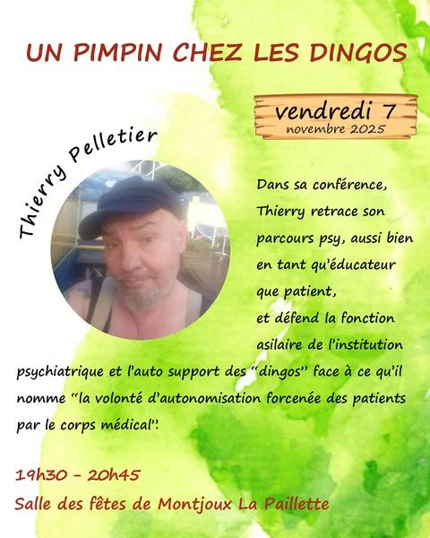 Un Pinpin chez les Dingos – Conférence gesticulée de Thierry Pelletier
