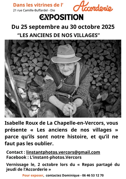 Exposition de photographie – Les anciens de nos villages