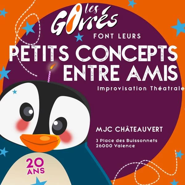 Spectacle d’impro avec les Givrés : Petits concepts entre amis