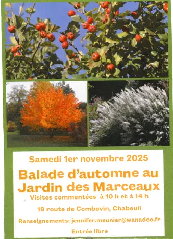 Balade d’Automne au jardin des Marceaux