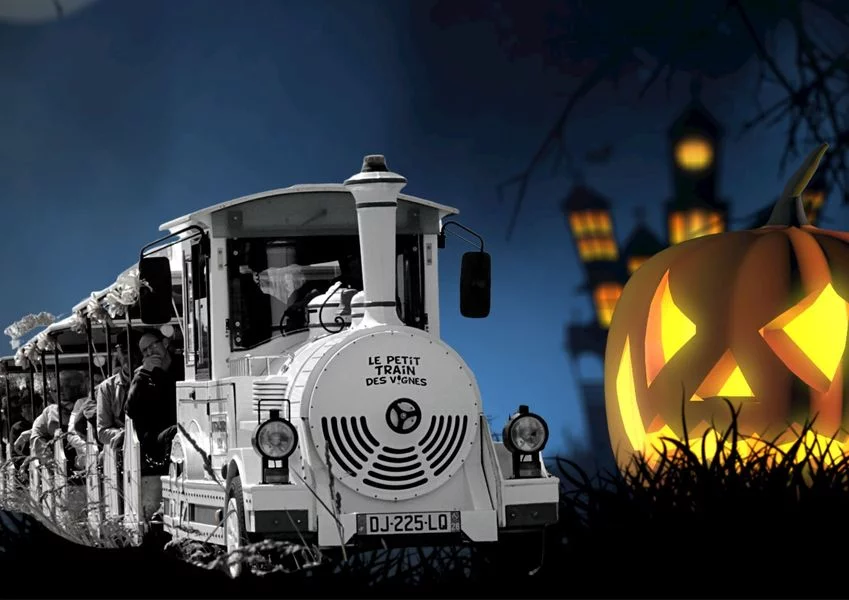 Petit train fantôme dans les vignes de l’Hermitage