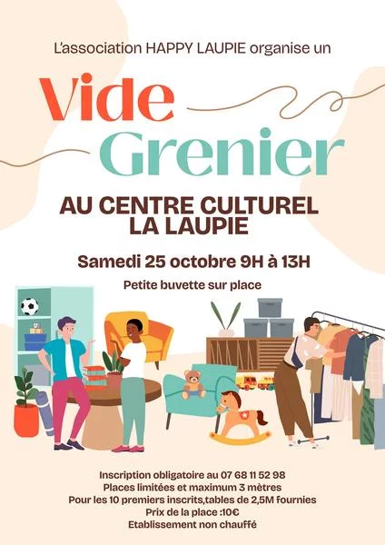 Vide grenier à La Laupie