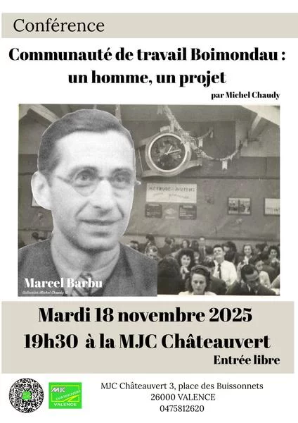 Conférence : Communauté de travail Boimondau, un homme, un projet