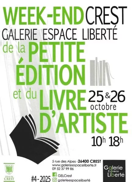 Week-end de la petite édition et du livre d’artiste à la Galerie Espace Liberté