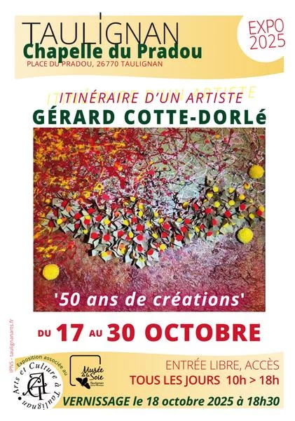 Exposition » itinéraire d’un artiste » Gérard COTTE-DORLé