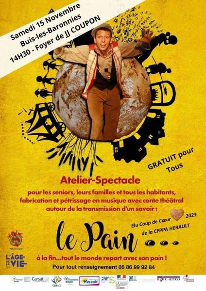 Atelier spectacle fabrication de pain