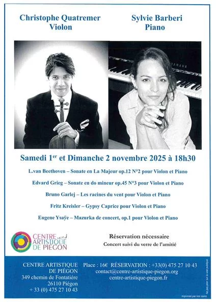 Concert Christophe Quatremer et Sylvie Barbebi