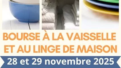 Bourse à la vaisselle et linge de maison