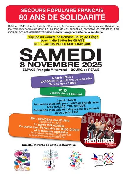 Le Secours Populaire fête ses 80 ans de solidarité !