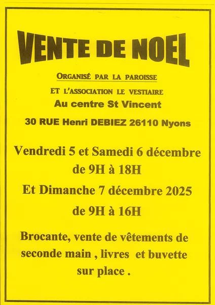 Vente de Noel