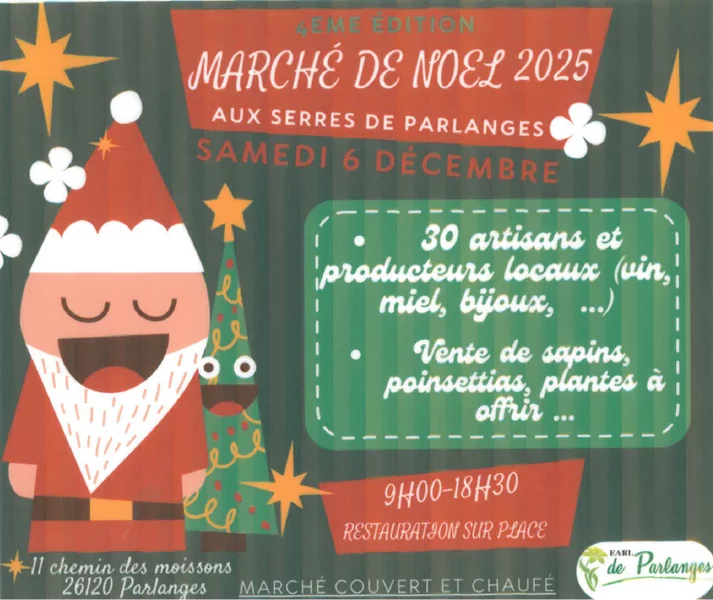 Marché de Noël aux serres de Parlanges