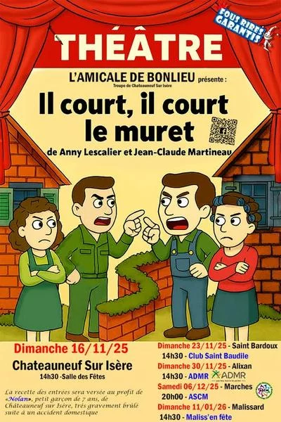 Théâtre : « Il court, il court le muret « 