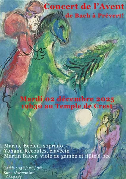Concert de l’Avent – De Bach à Prévert