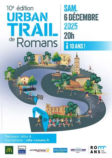10ème édition de l’Urban Trail de Romans – Ville de Romans