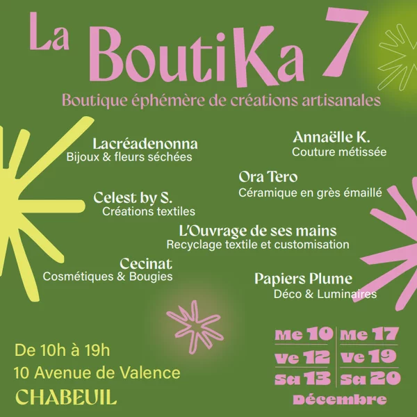 Boutique éphémère de créations artisanales : La Boutika 7