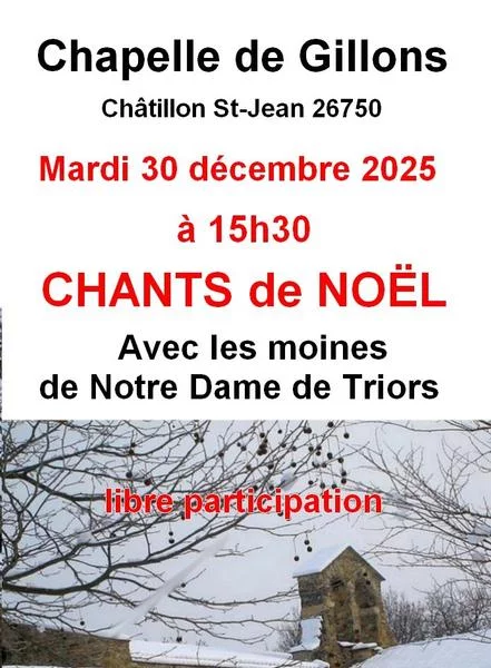 Concert de chants de Noël – Chapelle de Gillons