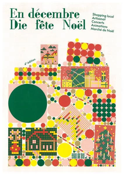 En décembre Die fête Noël