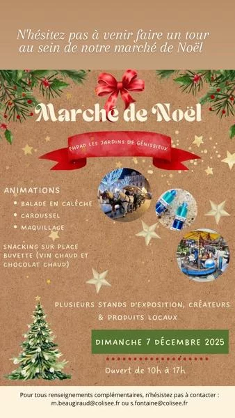 Marché de Noël – Ehpad les Jardins de Génissieux