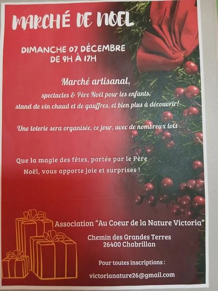 Marché de Noël au coeur de la nature
