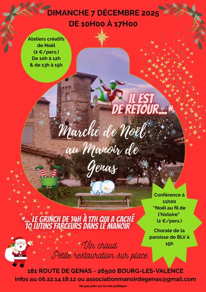 Marché de Noël au Manoir de Genas