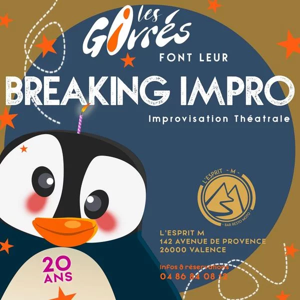 Spectacle d’impro avec Les Givrés : Breaking Impro
