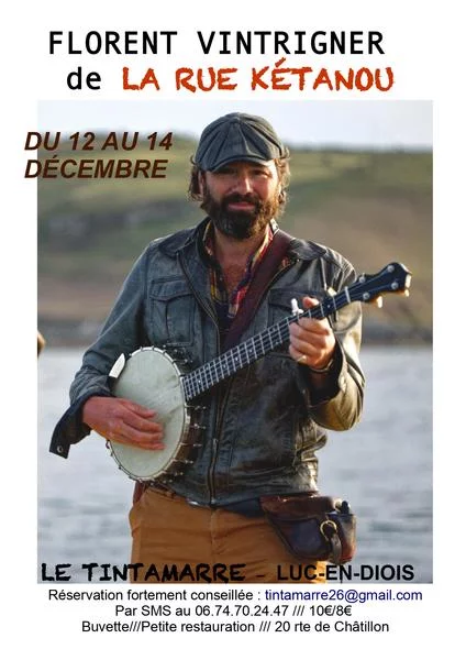 Concert – Florent Vintrignier – membre de la Rue Kétanou