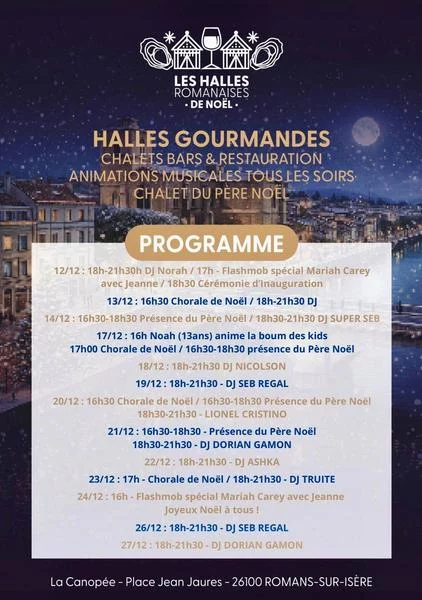 Les Halles Romanaises de Noël