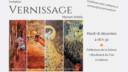 Vernissage de l’exposition de Myriam Artelia