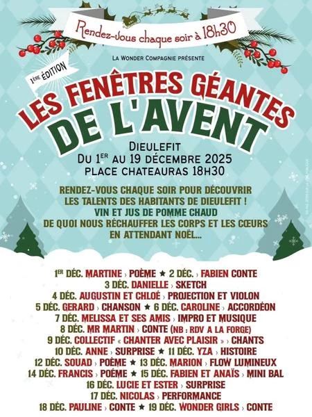 Les fenêtres géantes de l’Avent