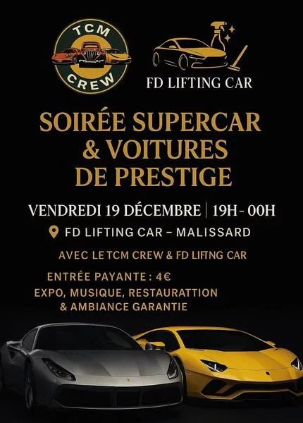 Soirée Supercar et voitures de luxe