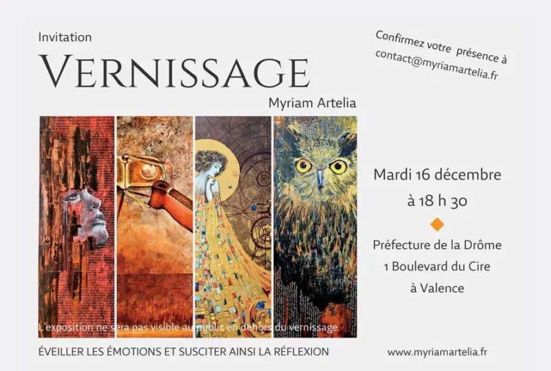 Vernissage de l’exposition de Myriam Artelia