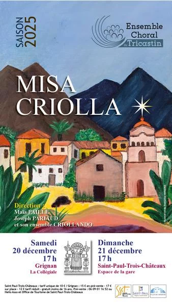 Concert de l’Ensemble Choral du Tricastin : Misa Criolla de ZAriel Ramirez