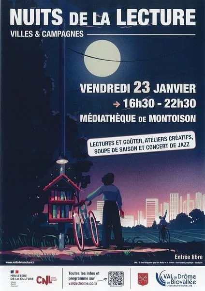 Nuits de la lecture- Médiathèque de Montoison