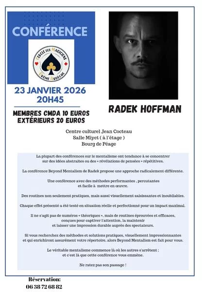 Conférence Beyond Mentalism – Radek Hoffman