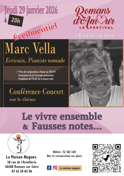 Festival Romans d&rsquo;Amour – Conférence Piano