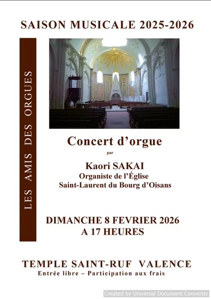 Concert d’orgue