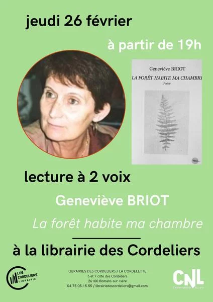 Lecture à deux voix de La Fôret habite ma chambre