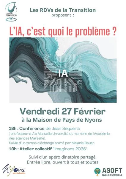 L&rsquo;IA c&rsquo;est quoi le problème ? (RDVs de la Transition)