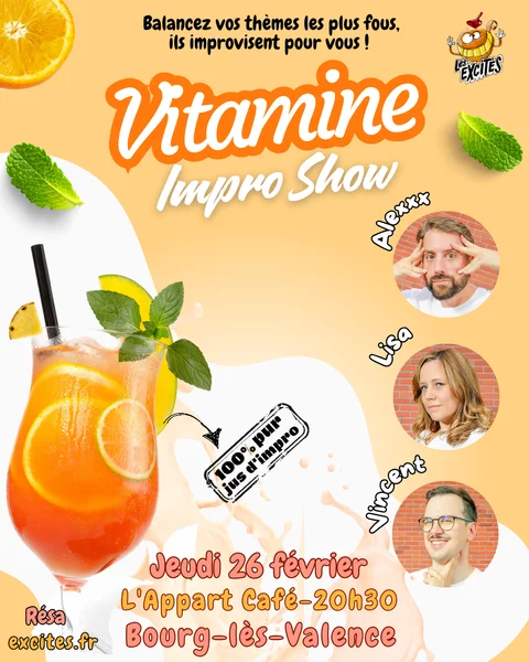 Vitamine Impro Show – Spectacle d&rsquo;improvisation