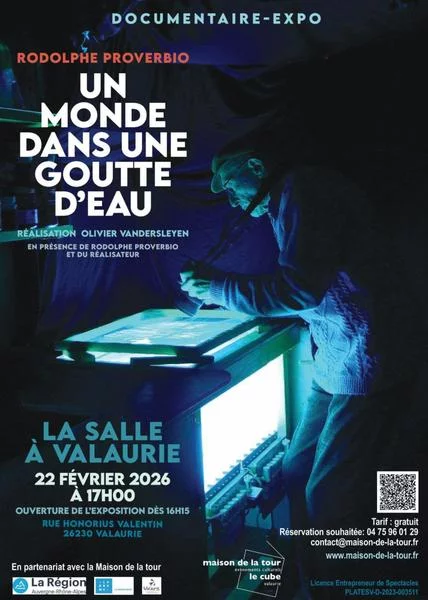 Documentaire – Expo : Rodolphe Proverbio « UN MONDE DANS UNE GOUTTE D&rsquo;EAU »