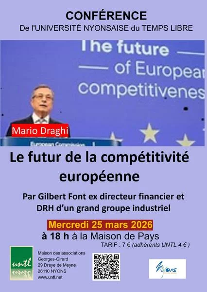 Conférence sur le futur de la compétitivité européenne