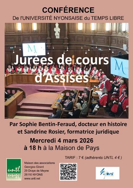 Conférence sur les jurées de cour d&rsquo;assises