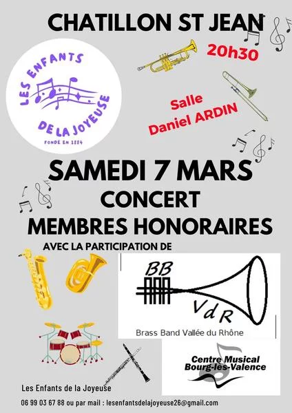 Concert des membres honoraires des Enfants de la Joyeuse