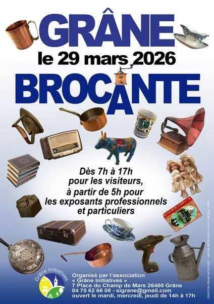 Brocante – association Grâne initiatives