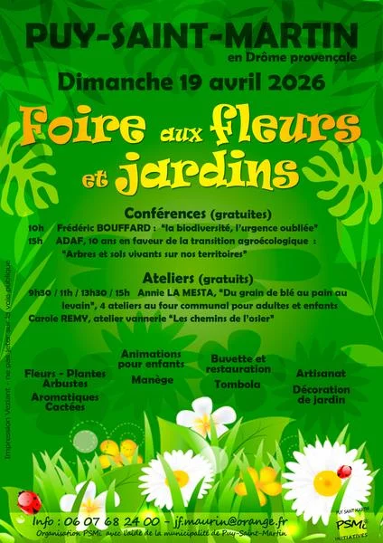 Foire aux fleurs et jardins à Puy Saint Martin