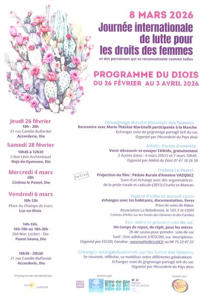 Programme diois – Journée international de lutte pour les droits des femmes