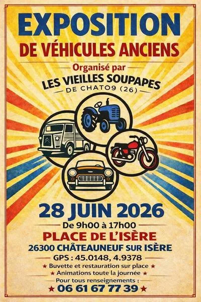 Exposition de véhicules anciens – Les vielles soupapes