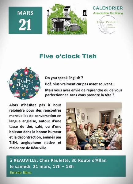 Five o&rsquo;clock Tish